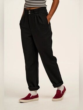Lucy & Yak High-Waist Black Trousers
